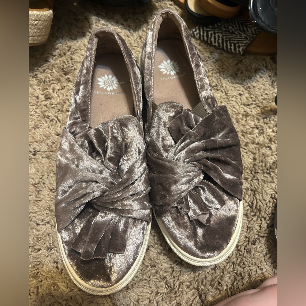 Yellow Box Wendie Velvet Sneakers